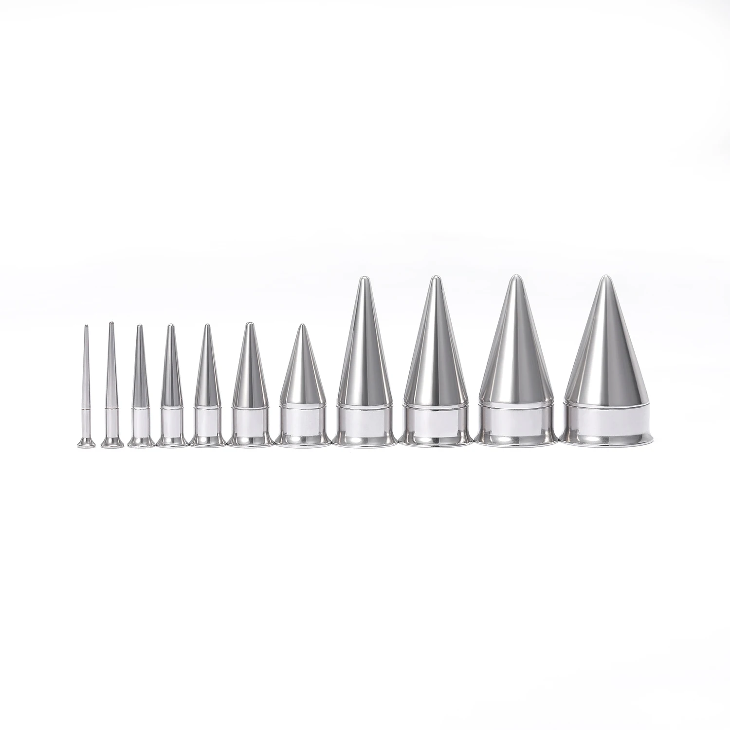 ZS 1Pair 2-18mm Ear Tunnels Taper Stretching Kits 316L Stainless Steel Ear Expander Gauges Double Flared Ear Plugs Body Piercing