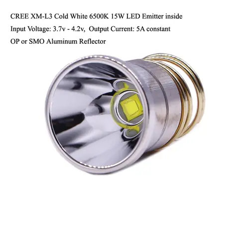 26.5mm XML3 XM-L3 LED 1600lumens 5A drop in for Surefire C2 Z2 P60 P61 6P 9P G3 S3 D2 Manta Ray M5 M6 WF-501B WF-502B