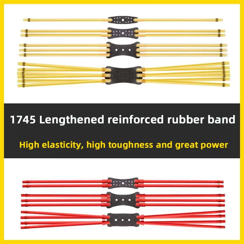 Elastic rubber band catapult bow slingshot rubber bands slings outdoor hunting lingshot leather thickening card ball spring