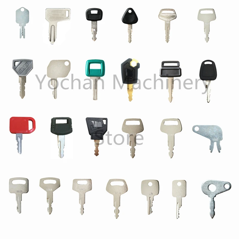 

25 Key Machinery Master Set For Caterpillar Hitachi Kobelco Komatsu Kubota Mustang John Deere Excavator Loader