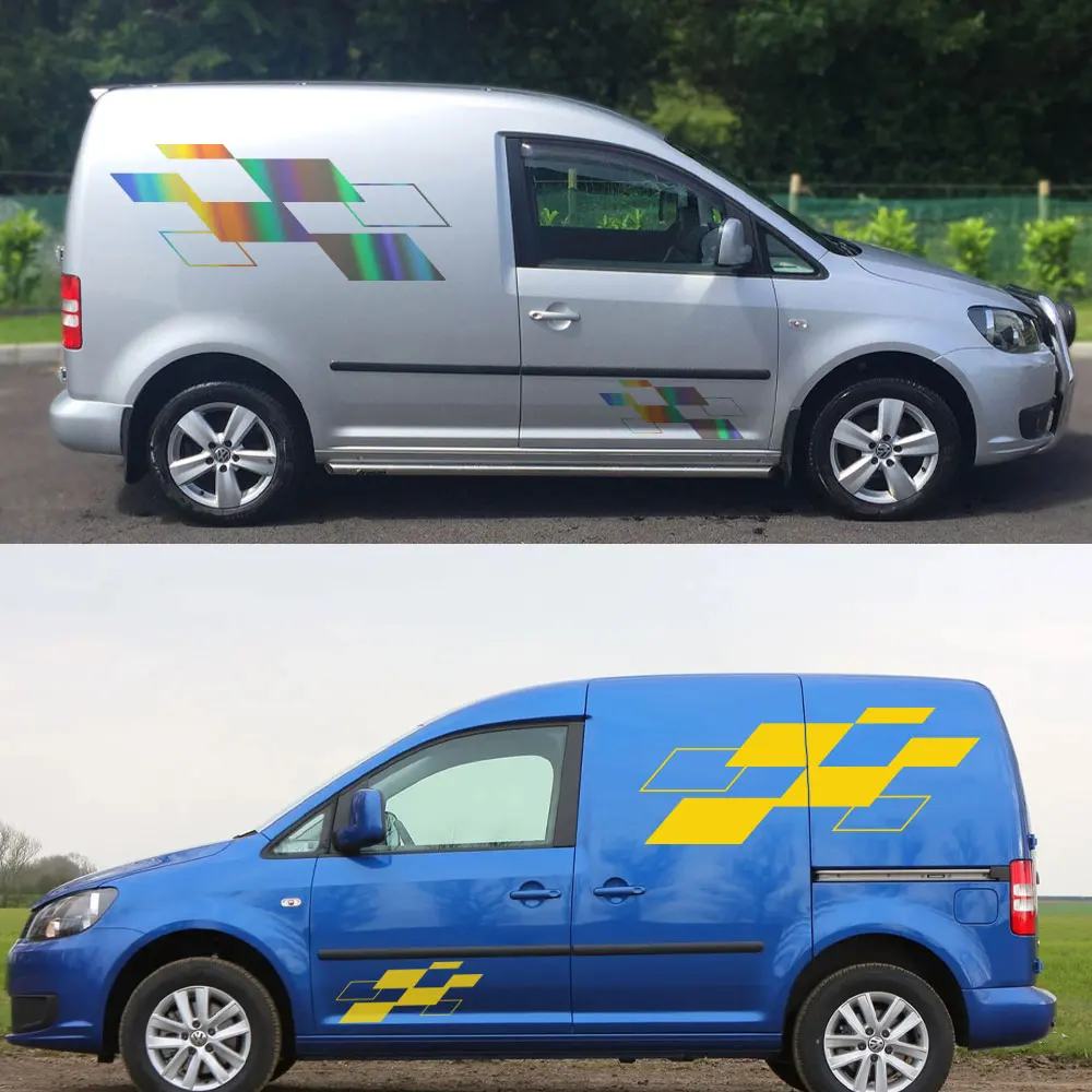 4PCS Car Stickers For Volkswagen VW Caddy MK1 MK2 MK3 MK4 4 3 2 Maxi Kombi Camper Van Graphics Vinyl Decals Tuning Accessories view 4