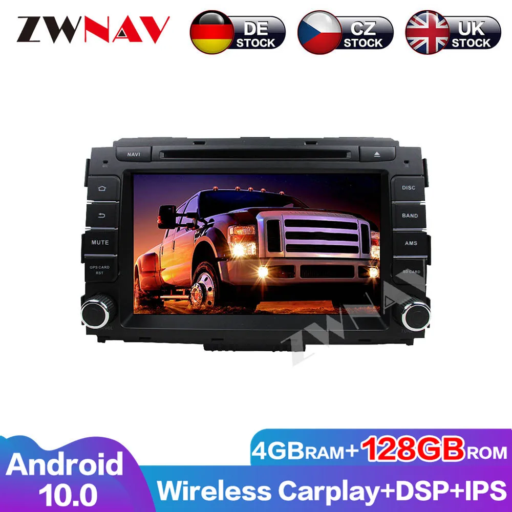 Carplay 128G Android 10.0 Head unit DVD Player Touch Screen Car for Kia Carnival GPS Audio Multimedia Auto Radio