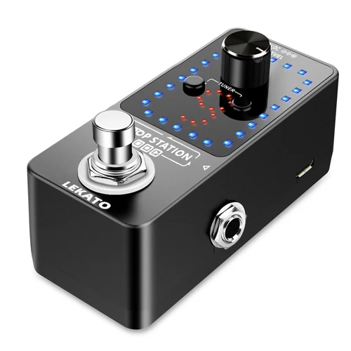 Imagen 1 del producto LEKATO Looper Pedal de guitarra Pedal de efecto de guitarra eléctrica True Bypass 9 ranura Wave Loop Record 40 minutos bucle F/S pieza de guitarra