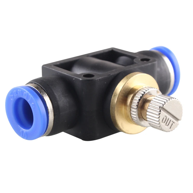 throttle valve SA 4-12mm Air Flow Speed Control Valve Tube Water Hose Pneumatic Push In Fittings