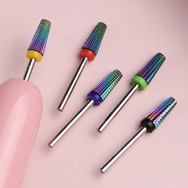 2021 1pc Tungsten steel Milling Cutter Nail Drill Bit Electric Manicure Drills Pedicure Mill Bits Machine Files Nail Art Tools