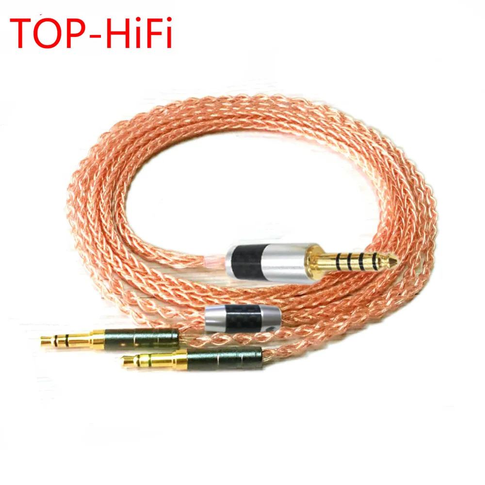 

TOP-HiFi 7N OCC Single Crystal Copper 8 Cores Headphone Upgrade Cable for Sundara Aventho Focal Elegia t1 t5p D7200 MDR-Z