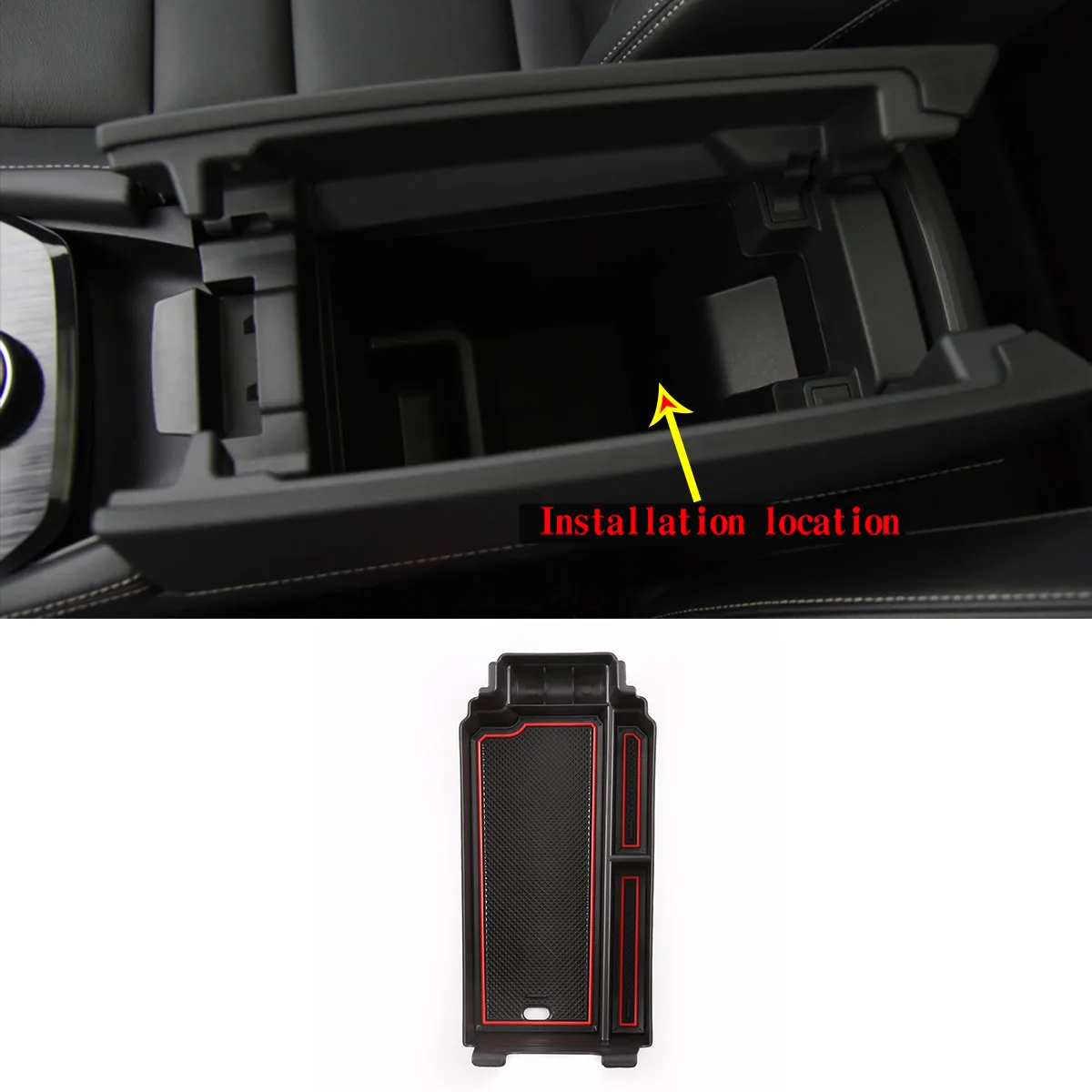 

For 2022 Nissan New Qijun Automobile Interior Central Armrest Box Storage Box/Central Control Storage Box ABS Auto Parts