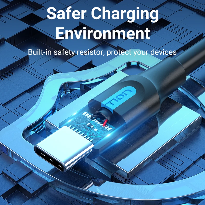 Vention Type C Dual USB with Power Supply 3A Fast Charging Data Cable for Samsung Note 3 S5 Hard Disk Xiaomi Micro USB 3.0 Cable