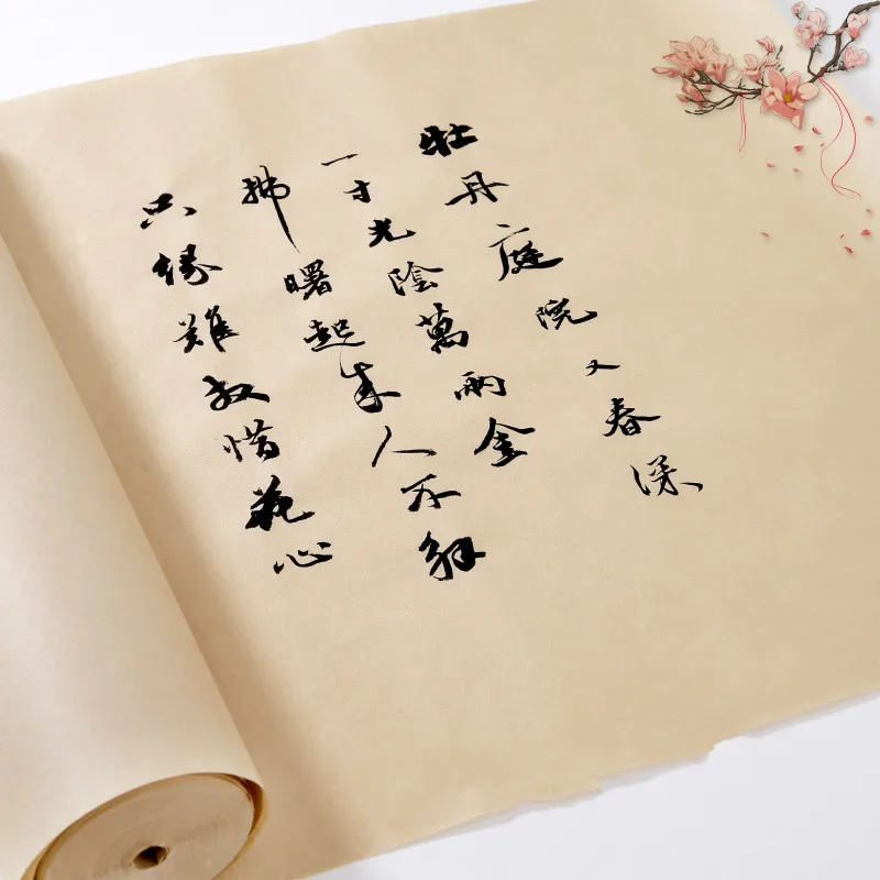 Handmade Calligraphy Ink Painting Rice Paper Papel Arroz Chinese Mulberry Paper Rolling Half Ripe Fiber Xuan Paper Rijstpapier