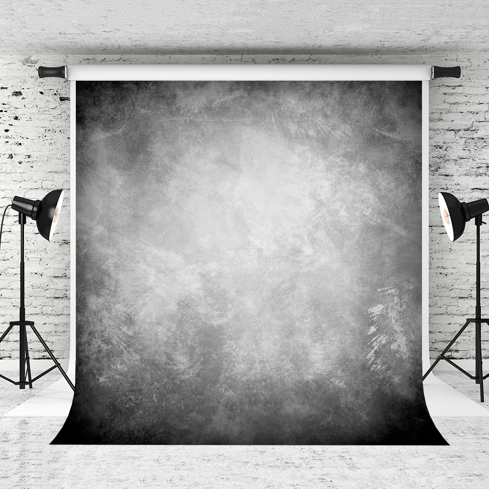 

VinylBDS 10x20ft Portraits Photography Backdrop Children Grey Photo Backdrop Microfiber Washable Telon De Fondo Para Fotografia