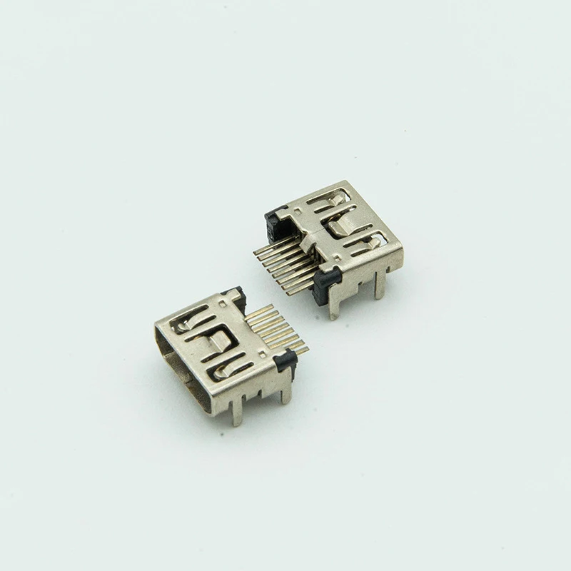 100pcs  Jack connector interface For GBM 8P 180 degrees female plug