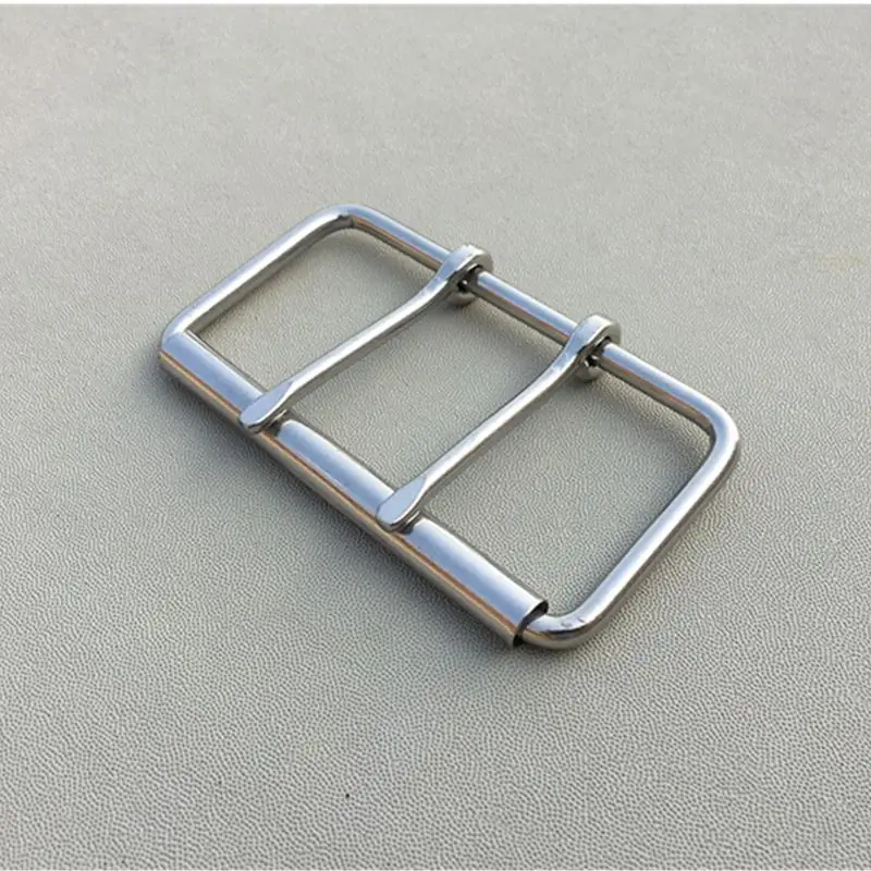 10pcs Waistband Buckles Stainless Steel Belt Accessories Roller Double Pin Bag Belt Buckle  60mm