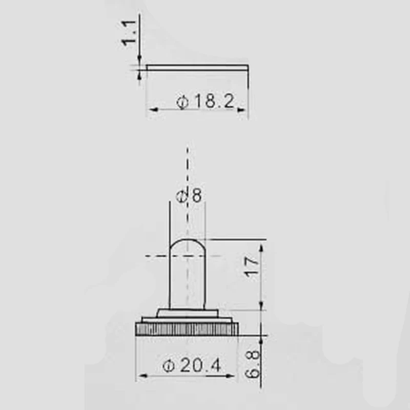 5pcs 12mm stainlesss steel toggle switch water proof cover