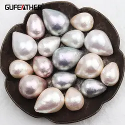 GUFEATHER M557,Artificial pearl,jewelry accessories,jewelry making,water drop shape,earrings stud,diy earrings pendant,10pcs/lot