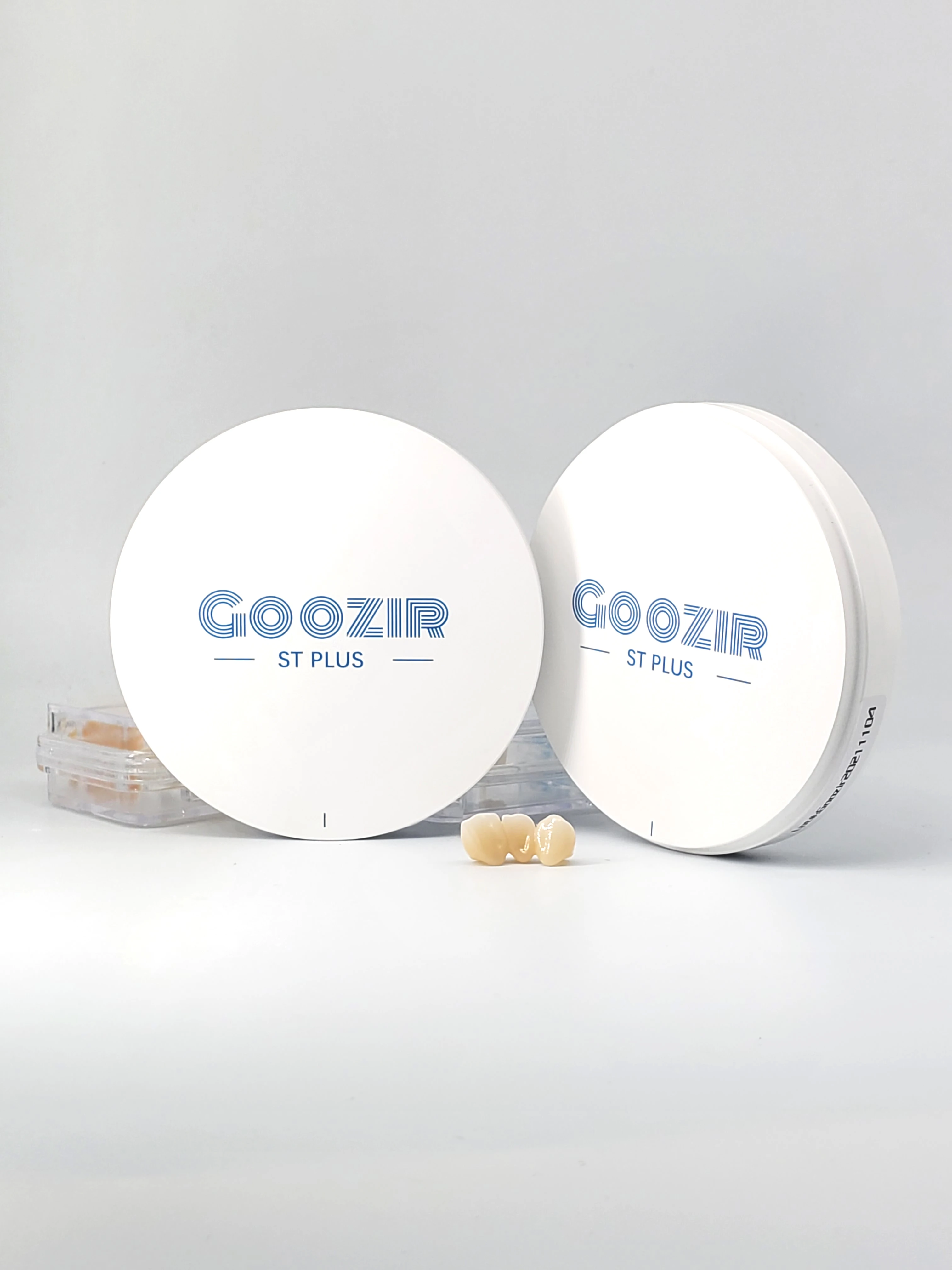 Goozir dental zirkonia 98mm st plus weiß offenes system cad cam material mit hoher festigkeit 1200 mpa durchlässigkeit 43% für labor