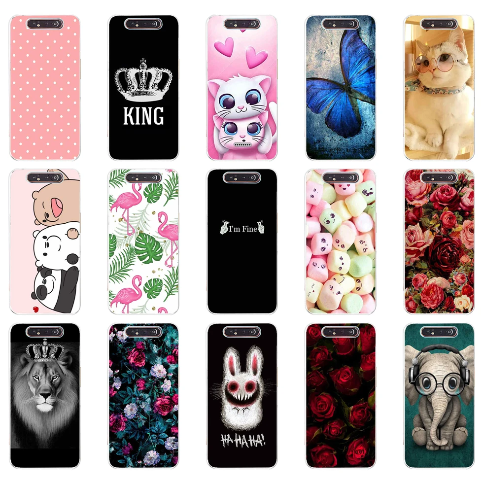 For Samsung Galaxy A80 Case A805 Silicone Soft TPU Phone Case For Samsung A80 2019 A 80 GalaxyA80 A805F A805 SM-A805F/DS Cover