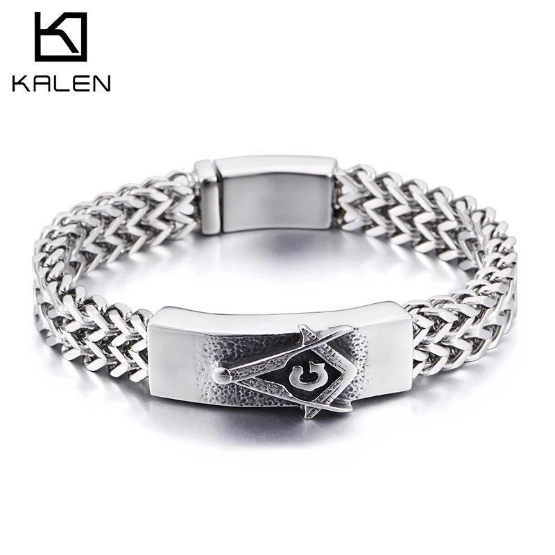 Kalen High Quality Stainless Steel Men's And Women's Bracelet Mystery Symbol Arrow Charm Trendy Jewelry Wristband