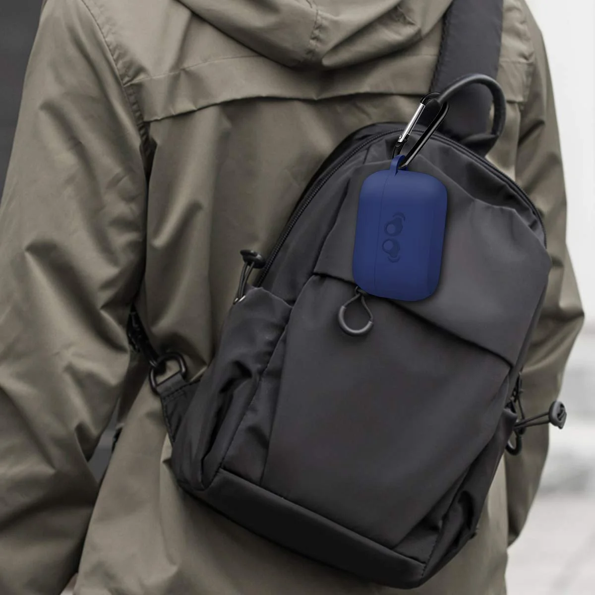 2020 صدر لينة سيليكون الجلد امتصاص الصدمات الغطاء الواقي مع سلسلة المفاتيح ل جبرا النخبة النشطة 75t الظهر LED مرئية