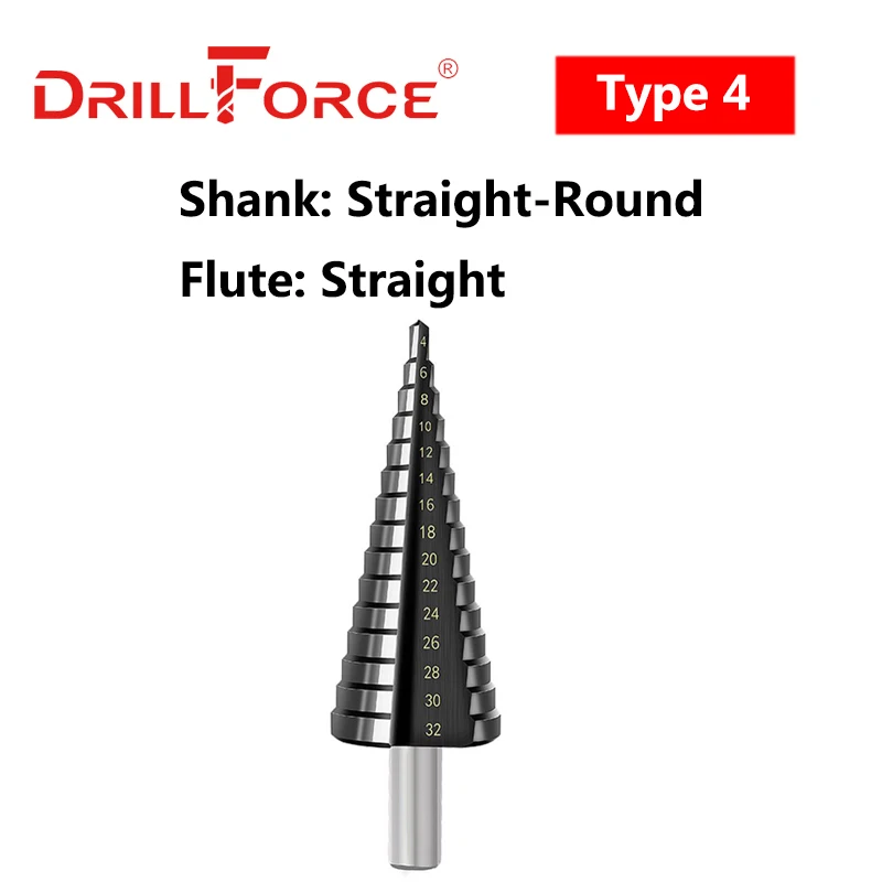 Imagem -05 - Drillforce Cobalto Passo Broca Bits Hssco M35 Tiain Espiral Reta Sulcada Hex Rápida Mudança Haste Cortador de Furo de Aço Inoxidável