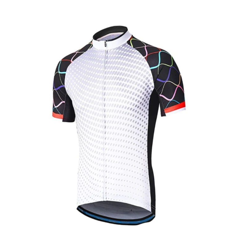 Men Cycling Jersey Top Ciclismo Summer Short Sleeve Bicycle  Breathable Quick Dry MTB Road Bike Jersey