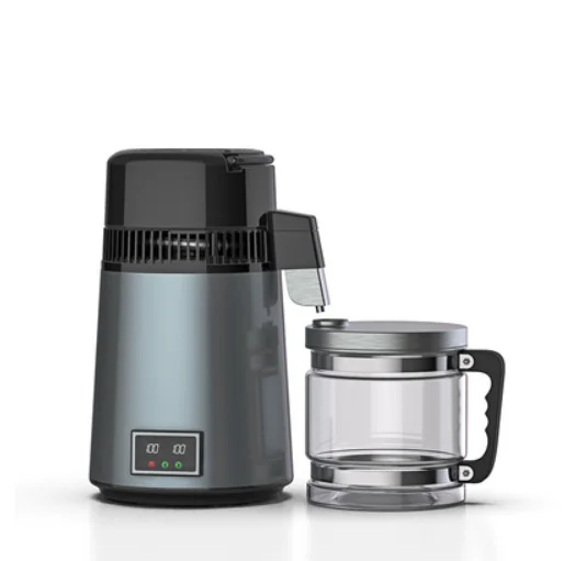Waterdestilleerder 4 L gedestilleerd watermaker 1,1 gal zuiver waterdestilleerder met dubbel temperatuurdisplay 750 W gedestilleerd watermachine