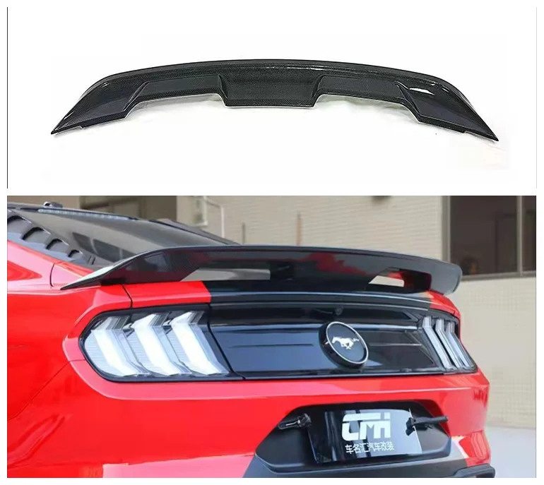 

Высококачественный спойлер из натурального углеродного волокна для Ford Mustang 2015 2016 2017 2018 2019 GT500 спойлеры