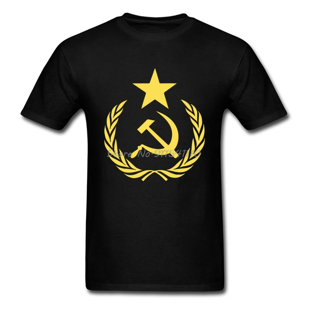 Communist Flag T-shirt Men C C C P T Shirt CCCP Tshirt Russian Putin President Tees Soviet Socialist Republics Labor Day Clothes