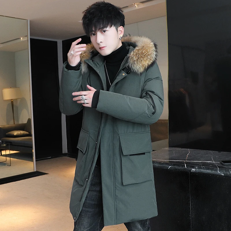 2023 Winter Warm coat Male fashion Windbreak Men Jacket Coat Casual hooded thicken Parka Men\'s Winter Jackets size M-4XL