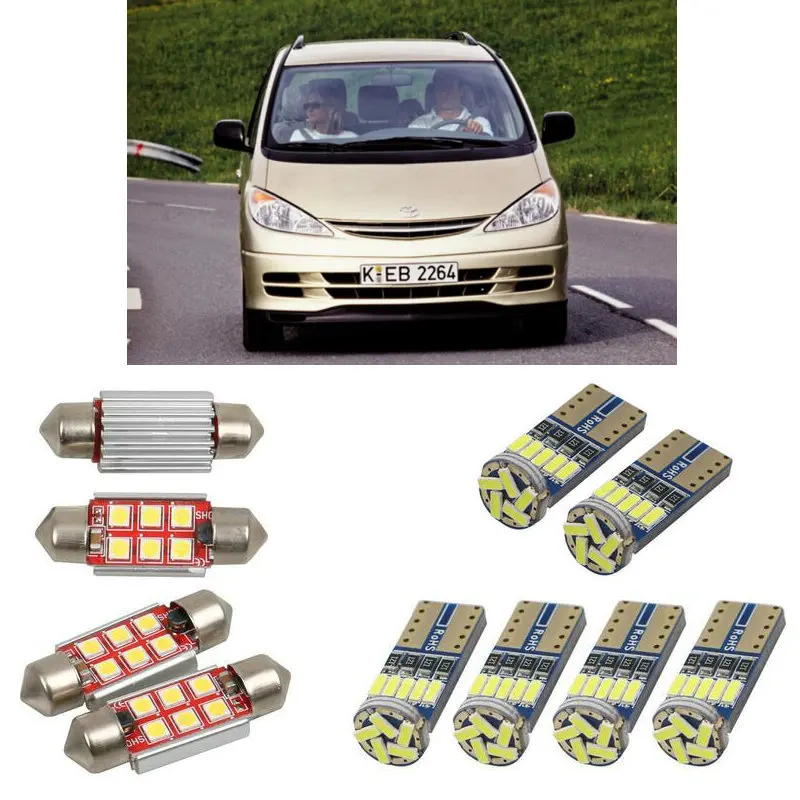 Super bright Interior led Car lights For Toyota previa estima r3 minivan car accessories boot light License Plate Light