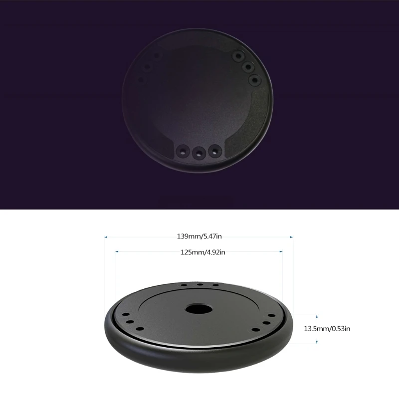 Suporte base plana inteligente alto-falante desktop isolamento acústico plataforma anti vibração para/soundx/homepod e1pf