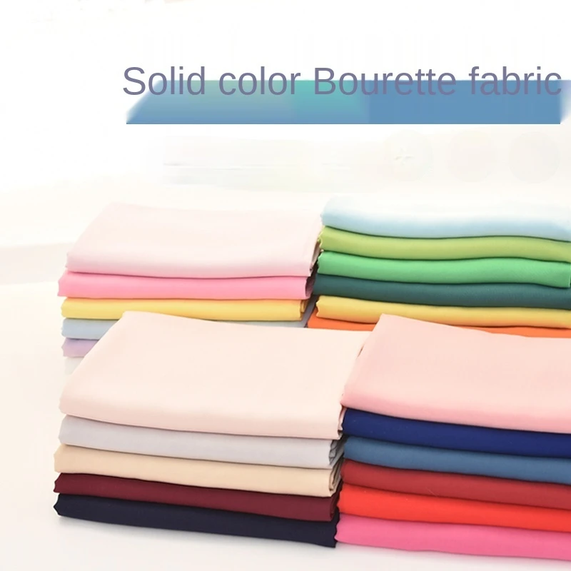 143x50cm Solid Color Viscose Fabric Summer Dress, Making Pajamas Clothing Children's  Dress Cloth