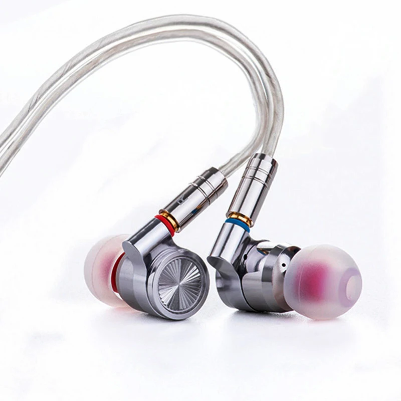 TinHiFi T4 CNT Dynamic In Ear Monitor Earphones Professional HIFI Metal Wired Headsets Mmcx Stereo Headphones Detachable Cable