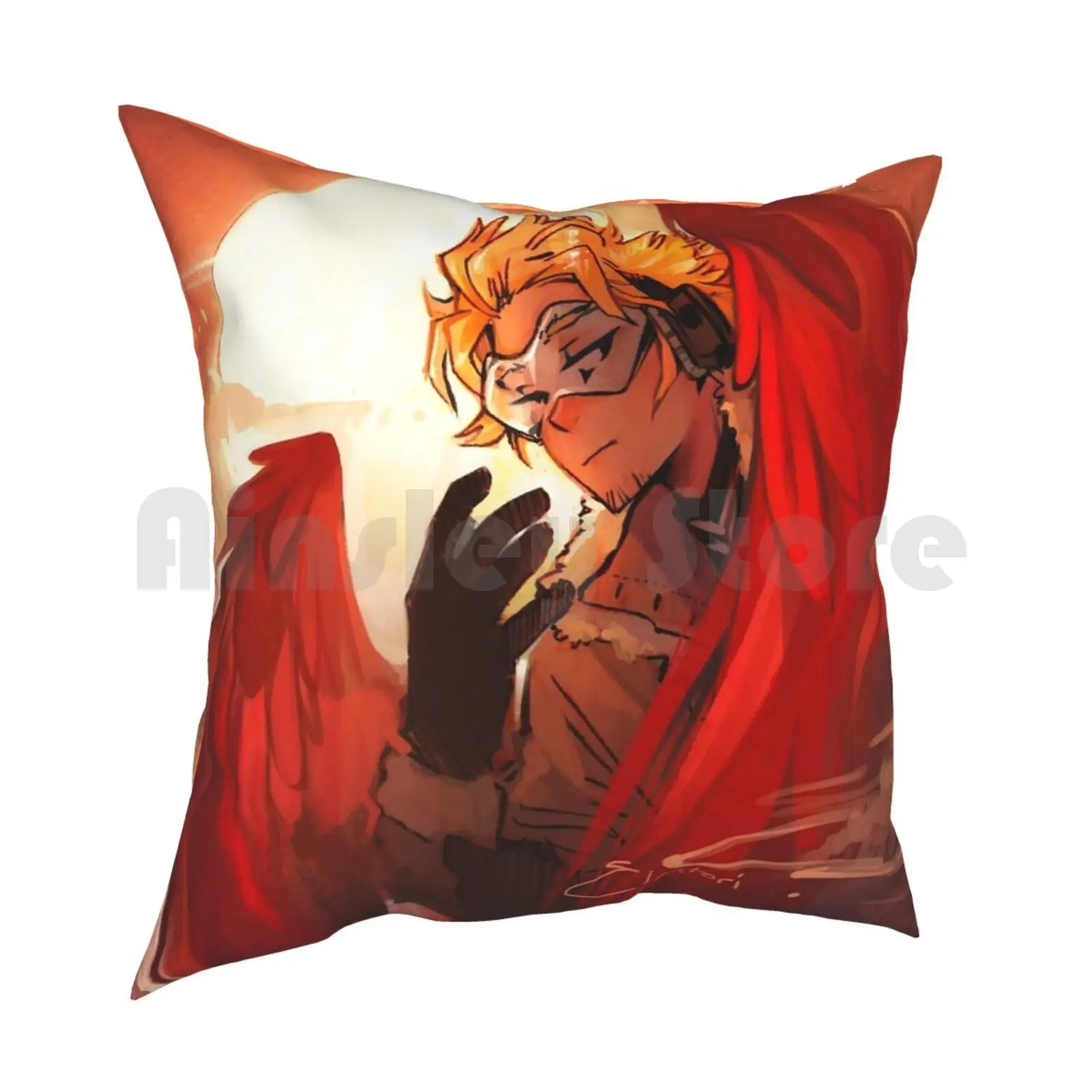Hawks Pillow Case Printed Home Soft Throw Pillow Bnha Hawks