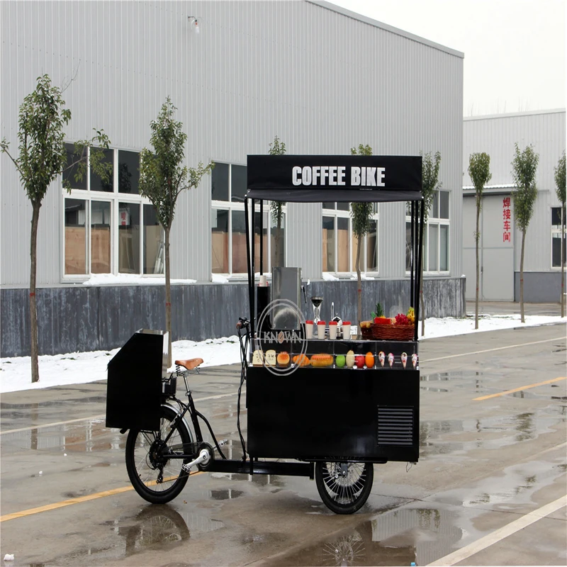 Electric Tricycle Food Cart Vending Mobile Electric Tricycle Cargo Bike Three Wheels Coffee Bike for Sale