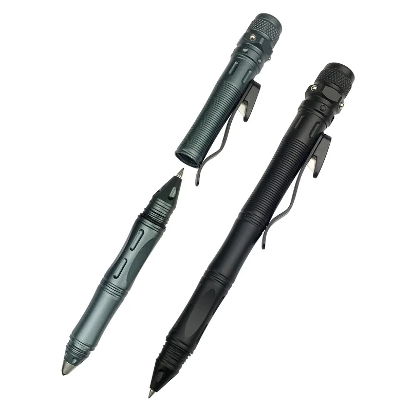 EDC Werkzeug Multi-funktion selbst-verteidigung stift LED StrobeRechargeable Tactical pen anti-wolf überleben Werkzeug Magnetic Control schalter