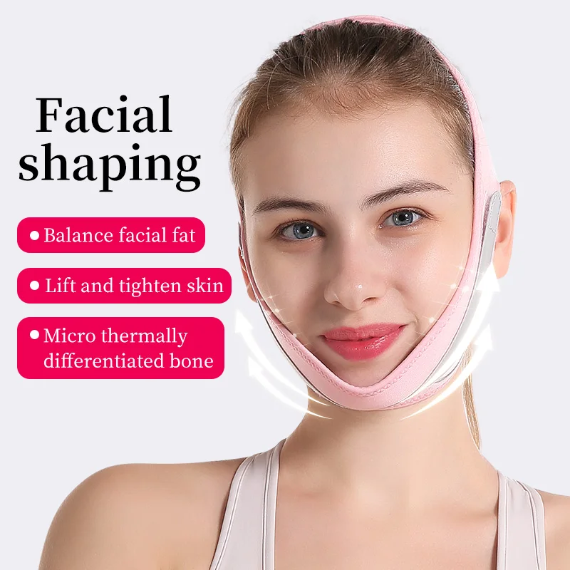 Face Slimming Strap Bandage Graphene V Face Lift Up Shaper Anti Wrinkle Reduce Double Chin Belt