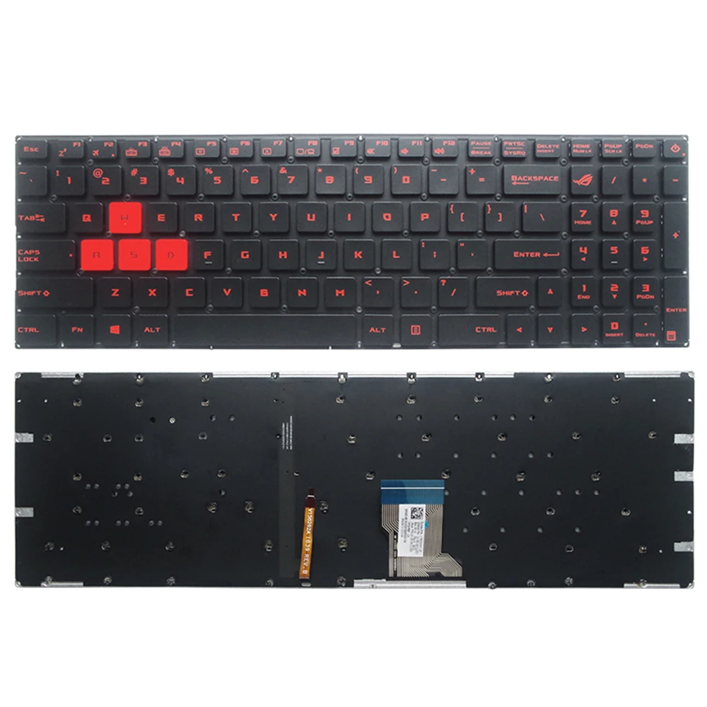 

Replacement US laptop backlit Keyboard for ASUS GL702V GL702VS GL702VM GL702VT GL702ZC G702VS US BACKLIT Standard English Layout