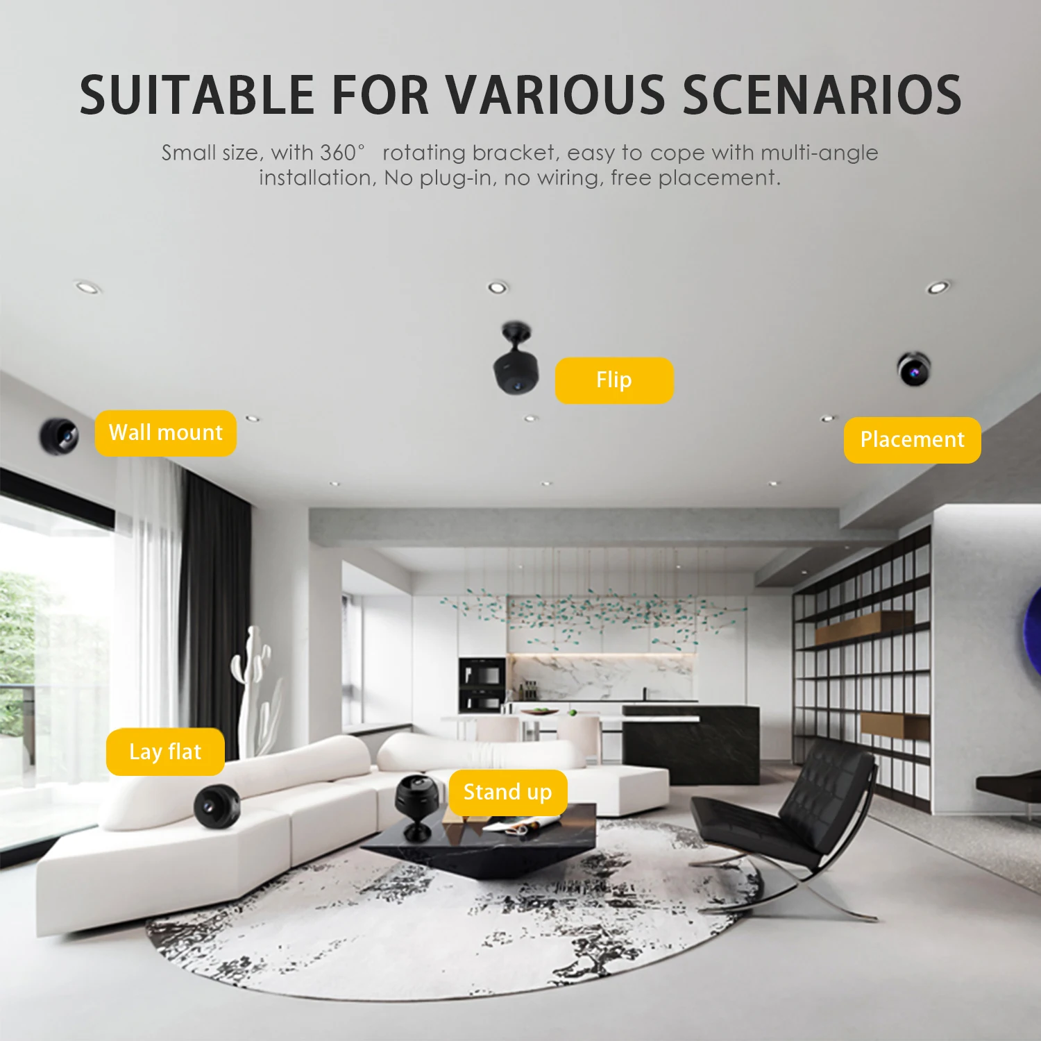 Mini telecamera WiFi con sicurezza di sorveglianza A9 Mini telecamera Wireless CCTV 1080P Cmaera In casa APP è HDWIFIPRO