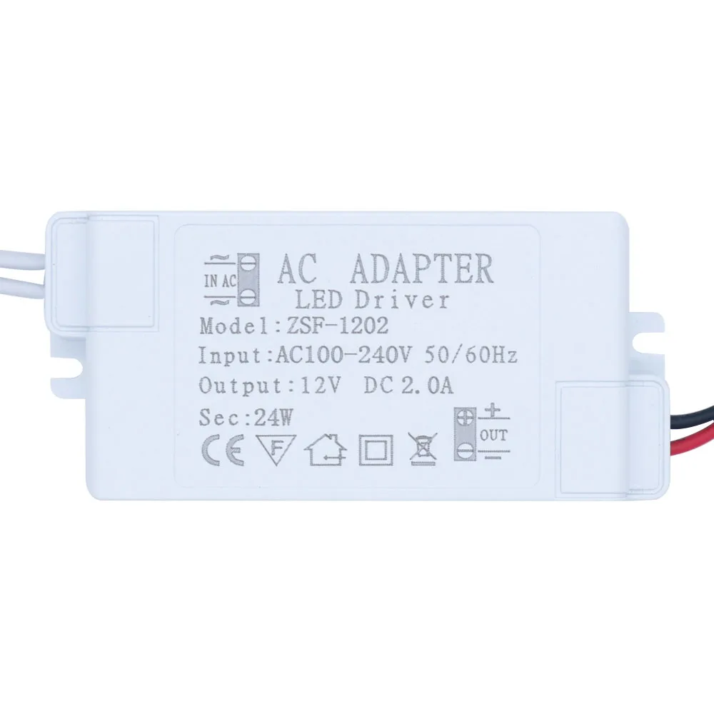 New 12V LED Driver 60W 48W 24W 12W 6W 1A 2A 3A 5A For LEDs AC220V to 12V Power Supply Constant Control Lighting Transformers