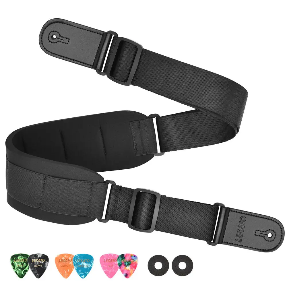 LEKATO Guitar Strap Holder Belt w/ 3\