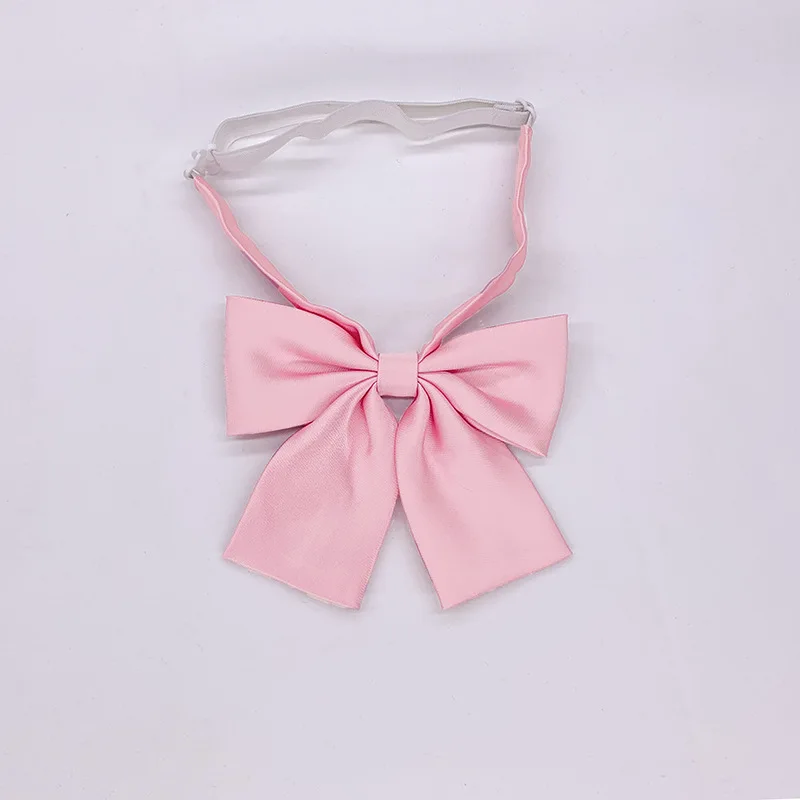 Escola japonesa jk uniforme gravata borboleta para meninas cravat cor sólida pérola padrão escola marinheiro terno acessórios flores