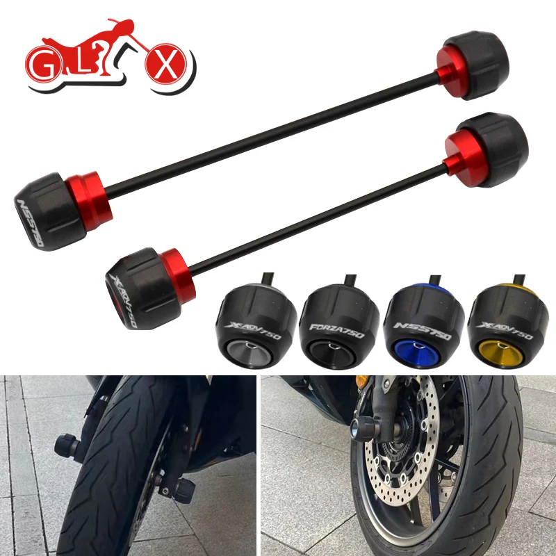 Motorcycle Accessories for Honda XADV750 FORZA750 NSS750 XADV FORZA NSS 750 Rear Front Axle Fork Crash Slider Wheel Protector