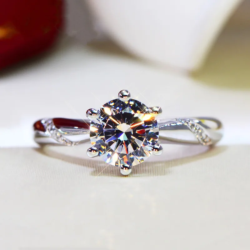 51 Styles Lab Diamond Promise Ring 925 sterling silver Engagement Wedding band rings for women men Gemstones Party Jewelry Gift