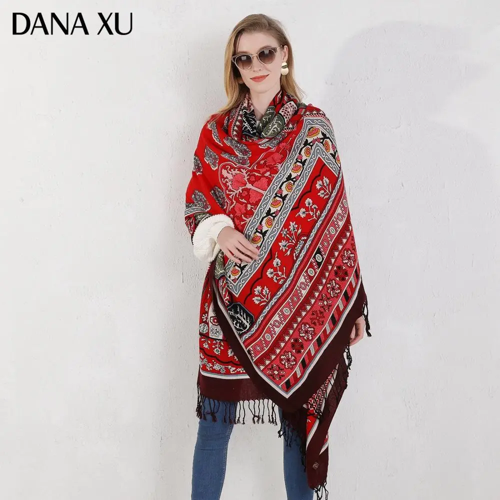 Fashion Winter Scarf For Women Cashmere Warm Plaid Pashmina Scarf Luxury Brand Blanket Wraps Female Scarves And Shawls 2020