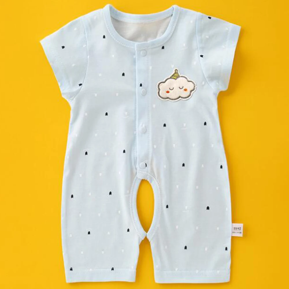 New Arrival Summer Baby Rompers Cotton Thin Newborn Onesies Short Sleeve Unisex Boy Girl Clothes