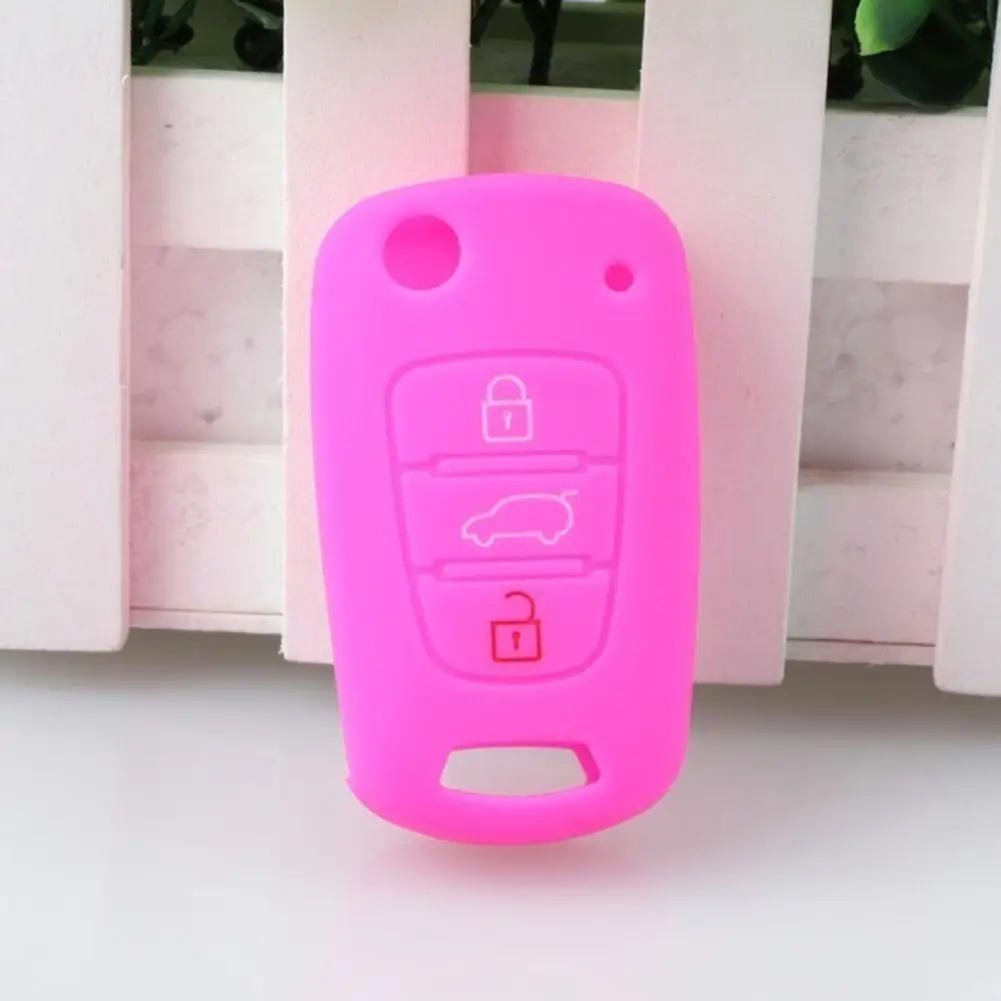 I30 I35 Silicone Car Key Cover Flip Remote Control Protective Bag Holder Car Key Fob Case