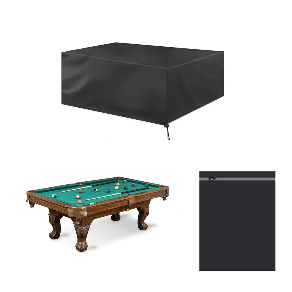 7/8/9 Foot Billiard Table Dust Cover Waterproof Covers 210D Oxford Cloth Billiard Pool Table Cover Table Full Protection