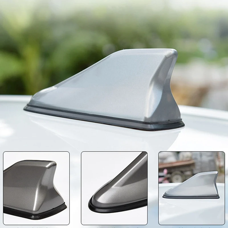 Car Universal Roof Radio Shark Fin Antenna Auto Waterproof FM/AM Signal Receiver Aerials Car-Styling Exterior Decoration Parts