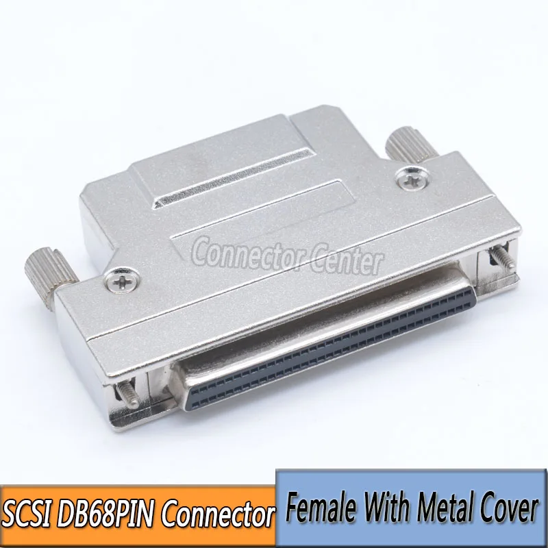 

SCSI68PIN Connector DB68 1.27 68 Female With Cover Screw Type