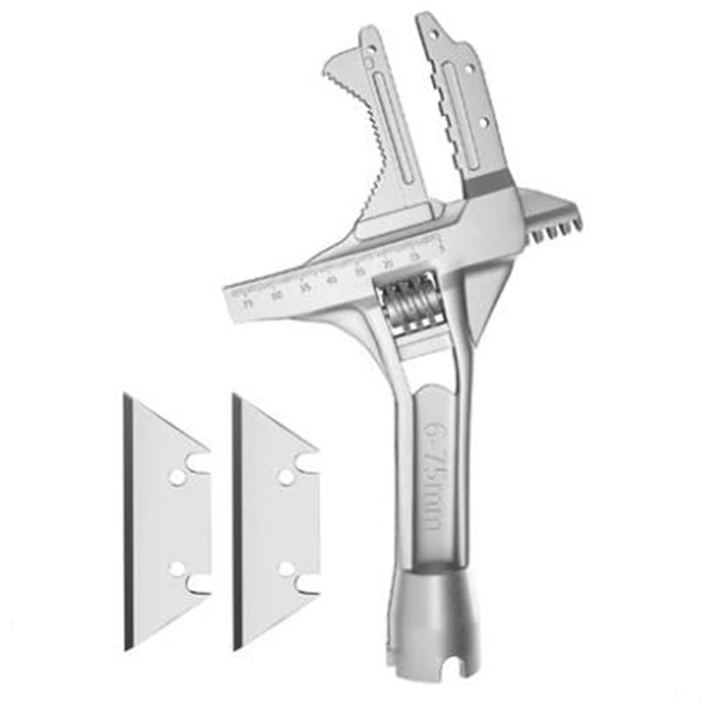 Bathroom Wrench Tool Short-handle Multifunctional Movable Plumbing Installation  Wrench Special Tool For Faucet